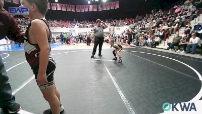 55-58 lbs Rr Rnd 3 - Adley Cunningham, Bartlesville Wrestling Club vs Jack Clover, Miami