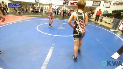 90 lbs Rr Rnd 3 - Zander Davis, Gentry Youth Wrestling vs Rhett Powers, Tiger Trained Wrestling