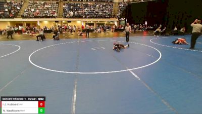 Boys 3rd-4th Grade - 63 Champ. Round 2 - Nolan Washburn, Moen Wrestling Academy vs Jace Hubbard, Immortal Athletics WC