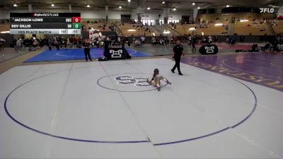 50 lbs 3rd Place Match - Jackson Lowe, Buccaneer Wrestling Club vs Sev Gillis, Blackman Wrestling