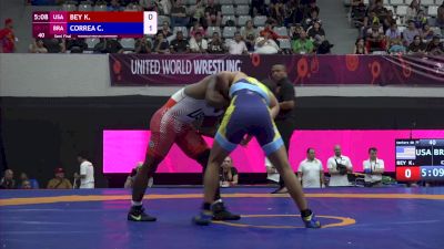 77 kg Semifinal - Kamal Bey, USA vs Calebe Correa, BRA