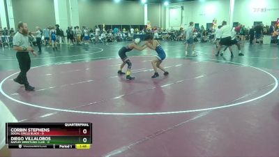 106 lbs Quarterfinals (8 Team) - Diego Villalobos, Naples Wrestling Club vs Corbin Stephens, Social Circle Black