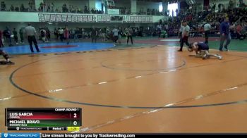 106 lbs Champ. Round 1 - Luis Garcia, Cienega vs Michael Bravo, Shadow Hills