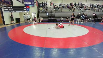 138 lbs 3rd Place - Nate Davis, Level Up Wrestling Center vs Gavin Austin, Roundtree Wrestling Academy