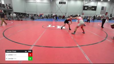 145 lbs Quarterfinal - Jonathan Ledee, Fordham Prep vs Eddie Lavoie, Fisheye