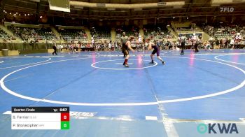 88 lbs Quarterfinal - Sabastian Farrier, Black Fox Wrestling Club vs Phoenix Stonecipher, Mannford Pirate Youth Wrestling