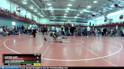 85 lbs Champ. Round 1 - Carter Gary, Rick Larsen Wrestling Club vs Alex Harshbarger, Gopher Wrestling Club