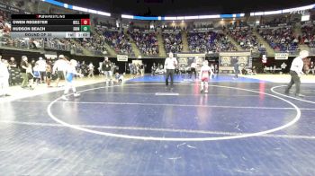 82 lbs Round Of 32 - Owen Regester, Bellefonte vs Hudson Beach, Edinboro