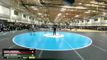 110 lbs Cons. Round 3 - Olivia Anderson, Dakota Boyz Wrestling Club vs Kaden Wookey, Clark/Willow Lake Cyclones