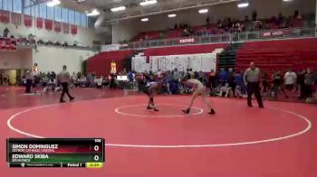 106 lbs 3rd Place Match - Simon Dominguez, Detroit Catholic Central vs Edward Skiba, Brunswick