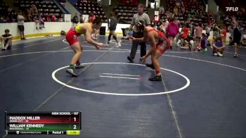 167 lbs Quarterfinal - William Kennedy, Mishawaka vs Maddox Miller, Union City