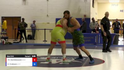 130 lbs Champ. Round 1 - Ronald Dombkowski, Mad Cow Wrestling Club vs Daniel Erekson, Air Force Regional Training Center