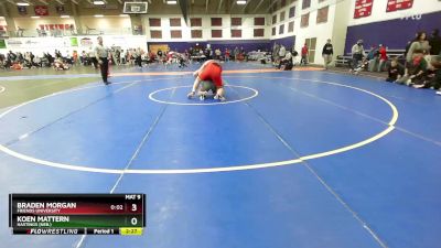 285 lbs Champ. Round 3 - Koen Mattern, Hastings (Neb.) vs Braden Morgan, Friends University