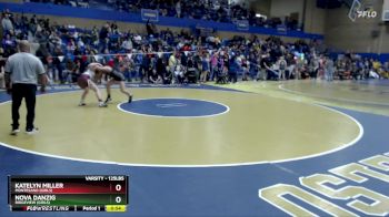 125lbs Cons. Round 3 - Nova Danzig, Ridgeview (Girls) vs Katelyn Miller, Montesano (Girls)