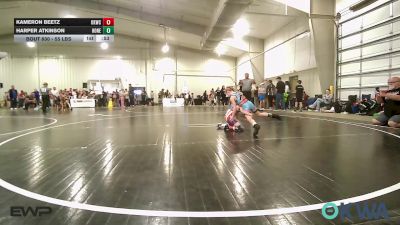 55 lbs Final - Kameron Beetz, Keystone Kids Wrestling Club vs Harper Atkinson, Honey Badgers Wrestling Club
