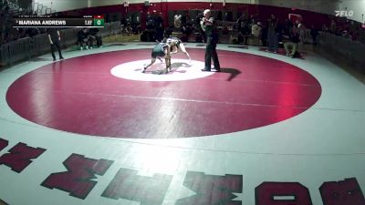 105 lbs 1st Place Match - Kaliya Klise, SLAM! NEVADA vs Mariana Andrews, Thomas Jefferson (Girls)