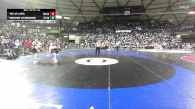 Boys 2A 165 lbs Champ. Round 2 - Rylin Lang, Anacortes vs Hunter Nicholson, East Valley (Spokane)