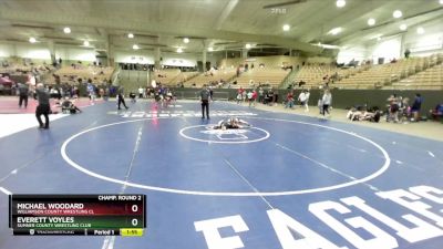 100 lbs Champ. Round 2 - Michael Woodard, Williamson County Wrestling Cl vs Everett Voyles, Sumner County Wrestling Club