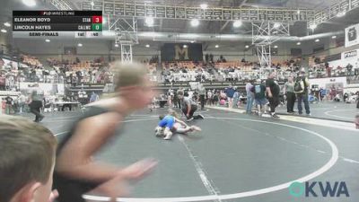 67 lbs Semifinal - Eleanor Boyd, Standfast vs Lincoln Hayes, Carl Albert