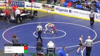 77 lbs Prelims - Will Yordy, Fairfield vs Nikos Filipos, Allentown