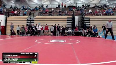 144 lbs Champ. Round 2 - Caleb Powers, Cascade High School vs Kegan Jochim, Franklin Wrestling Club