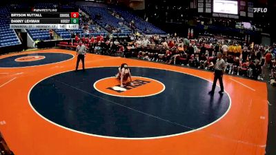 113 lbs Quarterfinals (8 Team) - Bryson Nuttall, Edwardsville (H.S.) vs Danny Lehman, Arlington Heights (Hersey)