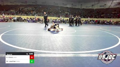 55 lbs Consi Of 8 #2 - Hayden Kane, Cashion Youth Wrestling vs Wrett Lawther, Cashion Youth Wrestling