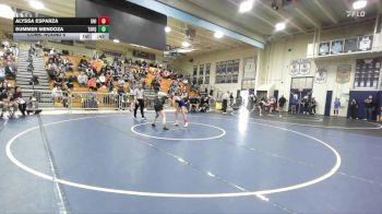 100 lbs Cons. Round 6 - Alyssa Esparza, University vs Summer Mendoza, Tahquitz