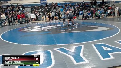 285 lbs Champ. Round 1 - David Trujillo, Scott West vs Elliston Rounds, Minneapolis North Community