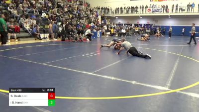 145 lbs Consy 2 - Samson Deeb, DuBois vs Brady Hand, Christiansburg-VA