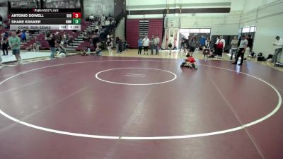 138 lbs Cons. Sub-semis - Shane Kramer, No Nonsense Wrestling vs Antonio Sowell, Super D