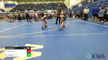 61 lbs Consolation - Colten Sumrall, Harrah Little League Wrestling vs Maverick Higgins, Choctaw Ironman Youth Wrestling