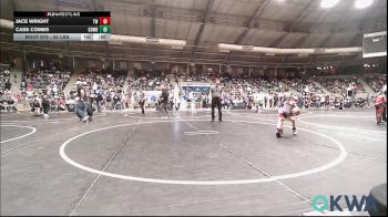 52 lbs Semifinal - Jace Wright, Tuttle Wrestling vs Case Combs, Cowboy Wrestling Club