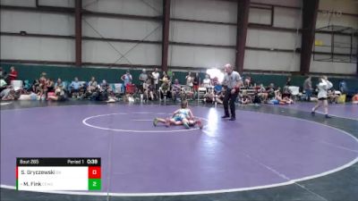 55 lbs Cons. Semi - Mckyla Fink, Red Hawk Wrestling Academy vs Savannah Gryczewski, Arlington Tigers