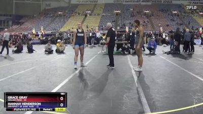 180 lbs Round 1 (16 Team) - Grace Gray, William Penn vs Hannah Henderson, University Of Saint Mary