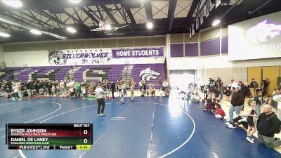 66 lbs Cons. Round 3 - Ryker Johnson, Riverton Wolf Pack Wrestling vs Daniel De Laney, Stallions Wrestling Club