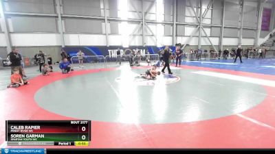 67 lbs Cons. Round 4 - Soren Garman, Spartan Youth WC vs Caleb Rapier, Priest River WC