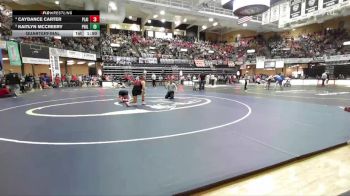 190 lbs Quarterfinal - Kaitlyn McCreery, Phillipsburg HS vs Caydance Carter, Plainville HS
