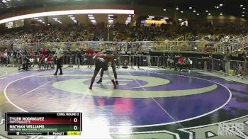 2A 152 lbs Cons. Round 2 - Tyler Rodriguez, Port Charlotte vs Nathan Williams, Westside High School (Jacksonville)