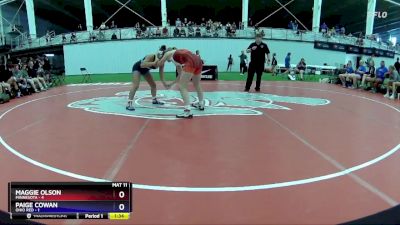 112 lbs Placement Matches (8 Team) - Maggie Olson, Minnesota vs Paige Cowan, Ohio Red