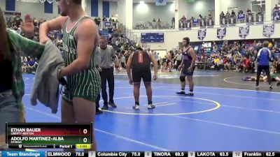 285 lbs Cons. Round 4 - Adolfo Martinez-alba, OTSEGO vs Ethan Bauer, LIBERTY-BENTON