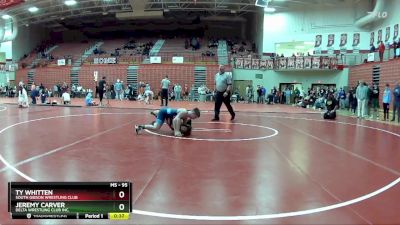 95 lbs 1st Place Match - Jeremy Carver, Delta Wrestling Club Inc. vs Ty Whitten, South Gibson Wrestling Club