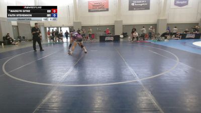 170 lbs Quarters - Madilyn Gitke, Betterman Elite Wrestling vs Faith Stevenson, Grindhouse Wrestling Club