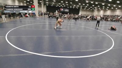 100 lbs Cons. Semis - Camron Veneziano, Newtown Youth Wrestling Association vs Kamdyn Smith, F-5 Grappling