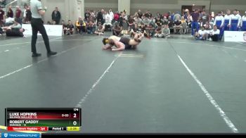 174 lbs Finals (2 Team) - Luke Hopkins, Baldwin Wallace vs Robert Gaddy, Dubuque