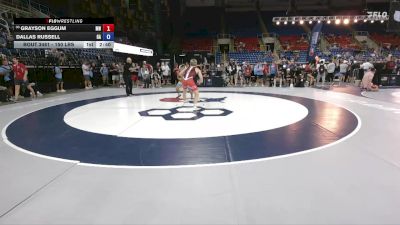 150 lbs Quarters - Grayson Eggum, MN vs Dallas Russell, GA