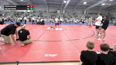 120 lbs Rr Rnd 1 - Logan Waller, Indiana Outlaws Green vs Leiland White, The Shop 814