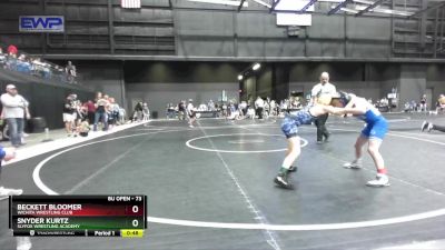 73 lbs 3rd Place Match - Beckett Bloomer, Wichita Wrestling Club vs Snyder Kurtz, SlyFox Wrestling Academy