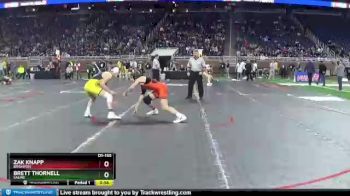 D1-135 lbs Cons. Round 3 - Brett Thornell, Saline vs Zak Knapp, Brighton