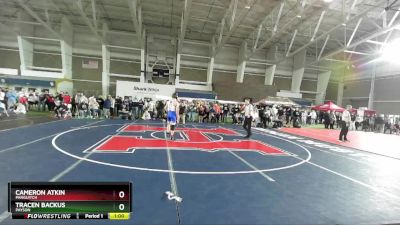 138 lbs Cons. Round 4 - Tracen Backus, Payson vs Cameron Atkin, Panguitch